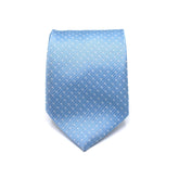 AZURE DOTS TIE AND POCKET SQUARE SET